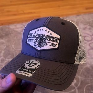 Chicago Blackhawks trucker hat snapback!
